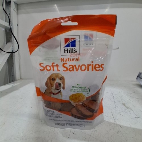 HILL'S NATURAL SOFT SAVORIES DOG TREATS WITH BEEF & CHEDDAR - 8 OZ image 2