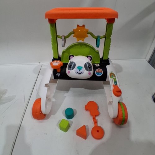 FISHER-PRICE 2-SIDED STEADY SPEED PANDA WALKER INTERACTIVE BABY TOY WITH LIGHT, 100+ SONGS, SOUNDS & PHRASES - MULTI-COLOUR (MODEL: ‎HGM26) image 3