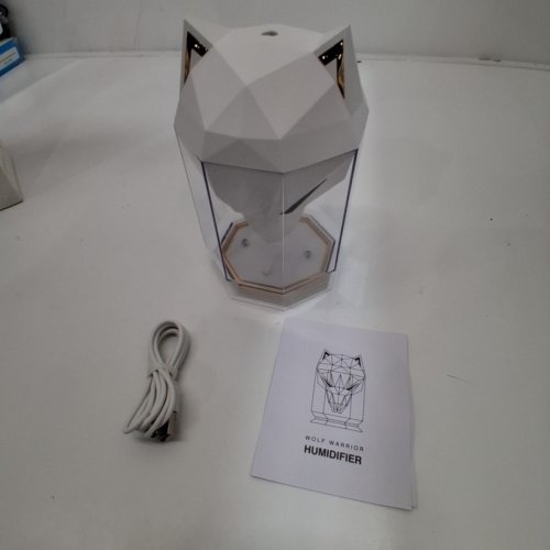 WOLF WARRIOR DESKTOP HUMIDIFIER/ WATER DIFFUSER - 11OZ - 5V - WHITE (MODEL: LH-J009) image 3