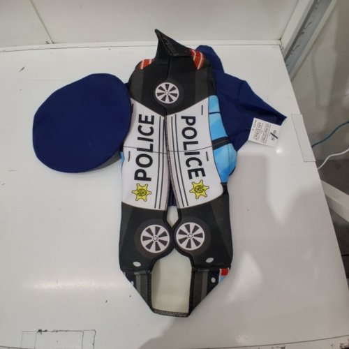 2PC POLICE CAR RIDE-ALONG COSTUME SET - 3T-4T - BLUE / BLACK (STYLE:WM28064683-525) image 2