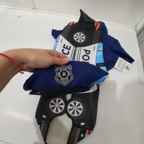 2PC POLICE CAR RIDE-ALONG COSTUME SET - 3T-4T - BLUE / BLACK (STYLE:WM28064683-525) image 3