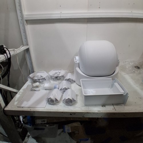 OPEN-TOP AUTOMATIC SELF CLEANING CAT LITTER BOX - WHITE (MODEL: CH-ICB026) image 3