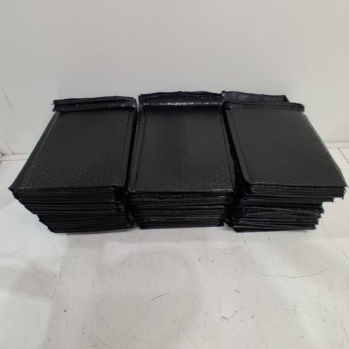 100PK SELF ADHESIVE BUBBLE MAILER ENVELOPES - 7" X 9" - BLACK image 2