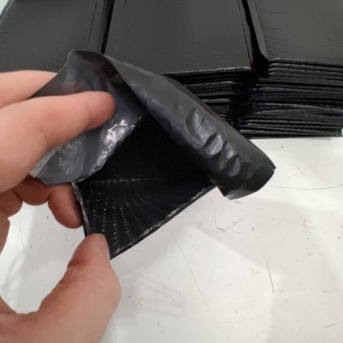 100PK SELF ADHESIVE BUBBLE MAILER ENVELOPES - 7" X 9" - BLACK image 3