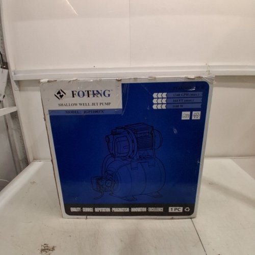 FOTING SHALLOW WELL PUMP WITH PRESSURE TANK - 1.5HP - 115V - 1340GPH - BLUE (MODEL: JGP110037C) image 7