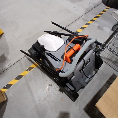 LITHELI CORDLESS LAWN MOWER WITH ADJUSTABLE HEIGHT - 16" - WHITE/GREY (MODEL: EGT010185) image 3