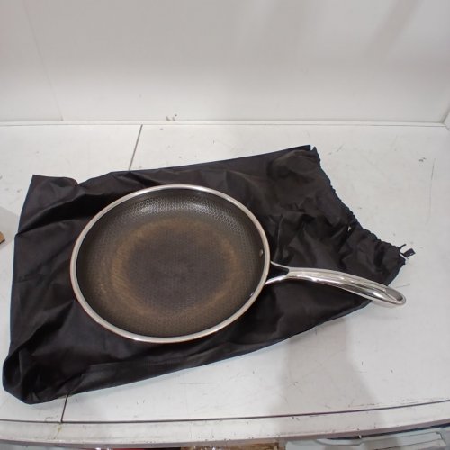 HEXCLAD HYBRID NONSTICK FRYING PAN - 12.5'' - STANLESS STEEL image 2