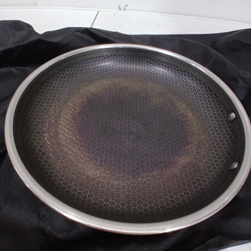 HEXCLAD HYBRID NONSTICK FRYING PAN - 12.5'' - STANLESS STEEL image 3
