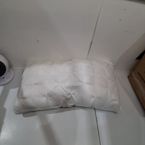 MELLOW COOLING CLOUD DESIGN PUFF PILLOW - KING 20" X 36" - WHITE image 2