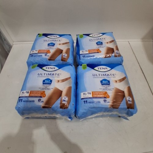 44PK UNISEX TENA PROTECTIVE INCONTINENCE UNDERWEAR ULTIMATE ABSORBENCY - 55"- 66" extra large - (MODEL:‎ 072433) image 2