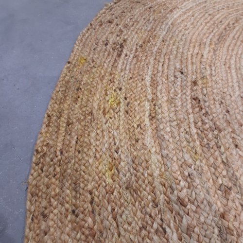 CRAFT TRADE DECORATIVE HAND-WOVEN NATURAL JUTE BRAIDED ROUND AREA RUG - 6FT image 3