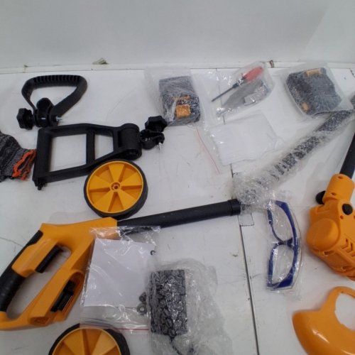 AMILUO ELECTRIC CORDLESS WEED WACKER KIT WITH BATTERIES AND BLADES - 8500 RPM (MODEL: GCJ-06B-1) image 6