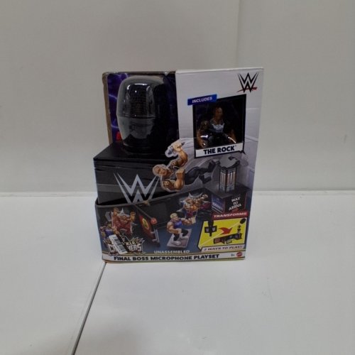 WWE KNUCKLE CRUNCHERS FINAL BOSS MICROPHONE PLAYSET - 3.25" - MULTI COLOR (MODEL:943749) image 3