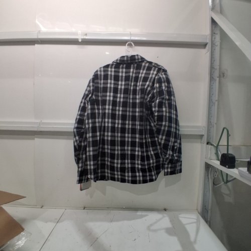 MILWAUKEE LEATHER LONG SLEEVE PLAID BUTTON-FRONT SHIRT - 2XL - BLACK / WHITE (STYLE: MPL2600.11) image 4
