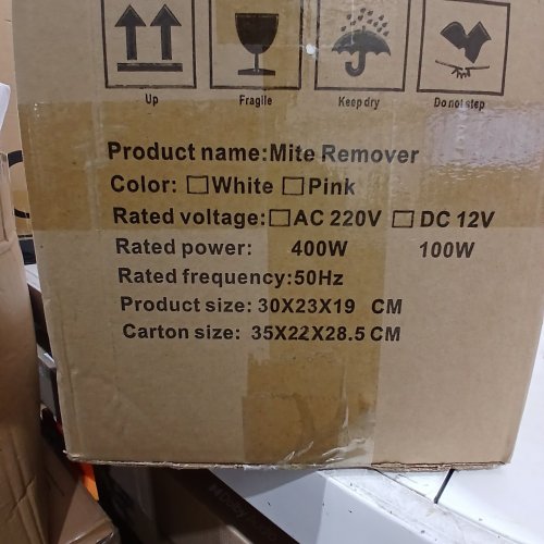 MITE REMOVER MATTRESS VACUUM CLEANER - WHITE / ROSE GOLD (MODEL: 23-163) image 3