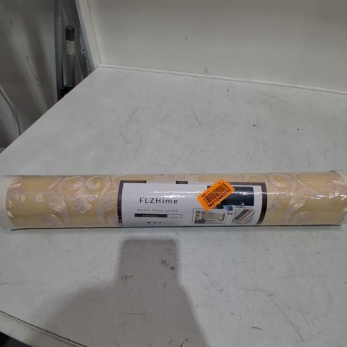 FLZHOME PATTERNED WALLPAPER ROLL - 1.73FT X 32.8FT - BEIGE AND WHITE (STYLE: FLZP100702) image 3