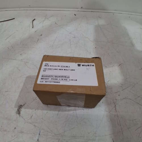 25PK WÜRTH GRADE 8 HEX CAP BOLT - 3/8" - 16 X 3" image 4