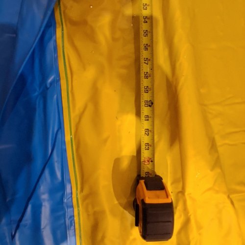 GIANT INFLATABLE OUTDOOR SUMMER SLIP AND SLIDE WITH INFLATABLE RIDERS FOR KIDS AND ADULTS - 29FT - BLUE/YELLOW image 8