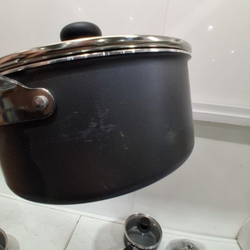 18PC TRAMONTINA PRIMAWARE NON-STICK ALUMINUM COOKWARE SET – BLACK/GREY- (MODEL: 80119/545) image 4