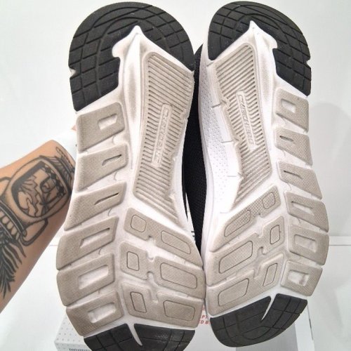 WOMEN'S SKECHERS HANDS FREE SWIFT FIT SLIP ON SNEAKERS - 8 - BLACK / WHITE (STYLE: 179326CS / 2566408) image 3