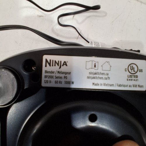 NINJA ULTRACRUSH PROFESSIONAL BLENDER - 120 V 1000W - BLACK image 3