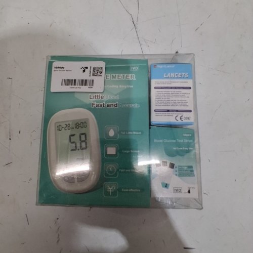 102PC BLOOD GLUCOSE METER KIT WITH TEST STRIPS AND LANCETS - WHITE/GREY image 2