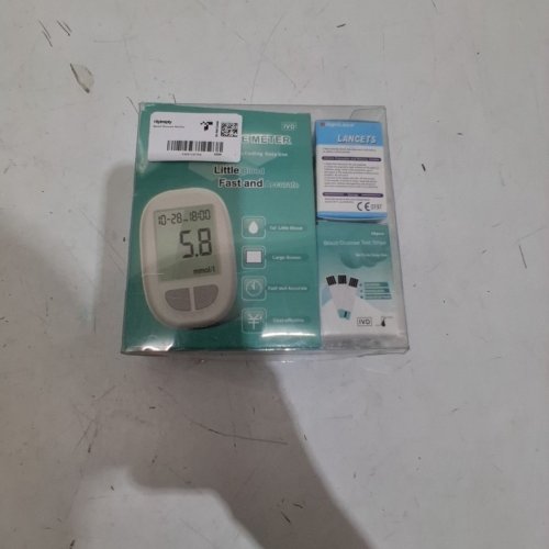 102PC BLOOD GLUCOSE METER KIT WITH TEST STRIPS AND LANCETS - WHITE/GREY image 4