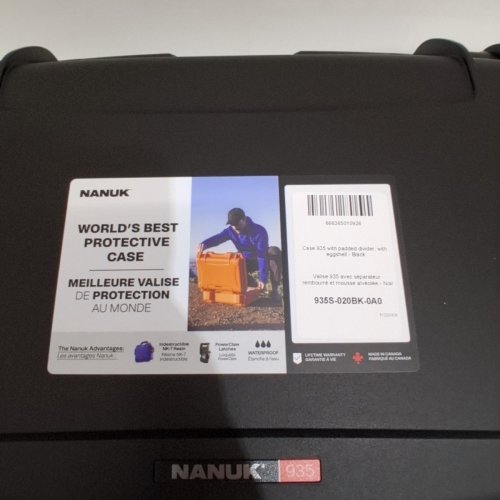 NANUK NANUK WHEELED EQUIPMENT CASE WITH TOOL DIVISORS - 22" X 14" X 9" - BLACK (MODEL: 935S-020BK-0A0) image 3
