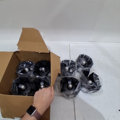 8PK ANYPOWK LED GARAGE LIGHT WITH 8 DEFORMABLE PANELS - 6500 K/20W/2000 LM - BLACK - (MODEL: FS-B4) image 4