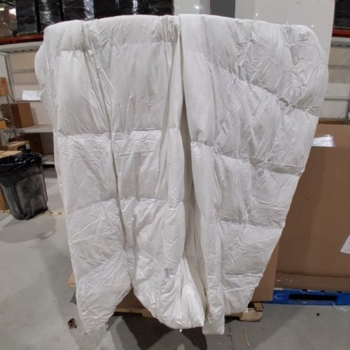 SERTA GOOSE FEATHER DOWN FIBER COTTON COMFORTER - KING - WHITE (MODEL: SE003026) image 2