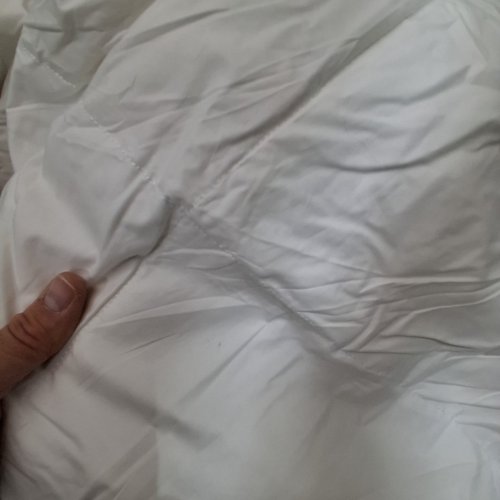 SERTA GOOSE FEATHER DOWN FIBER COTTON COMFORTER - KING - WHITE (MODEL: SE003026) image 4