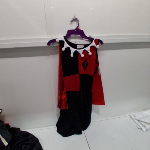3PC WOMEN'S DC HARLEY QUINN COSTUME - MEDIUM - RED / BLACK image 3