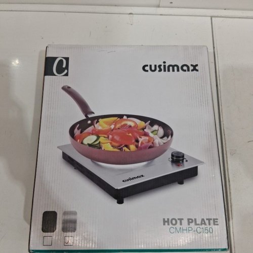 CUSIMAX PORTABLE ELECTRIC SINGLE BURNER HOT PLATE - 1500W - SILVER (MODEL: CMHP-C150) image 4