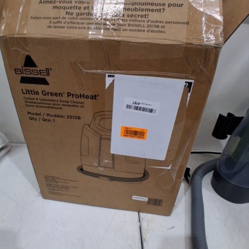 BISSELL LITTLE GREEN PORTABLE DEEP CLEANING VACUUM - 37OZ TANK MAX - GREEN/GREY (MODEL : 2513B) image 8