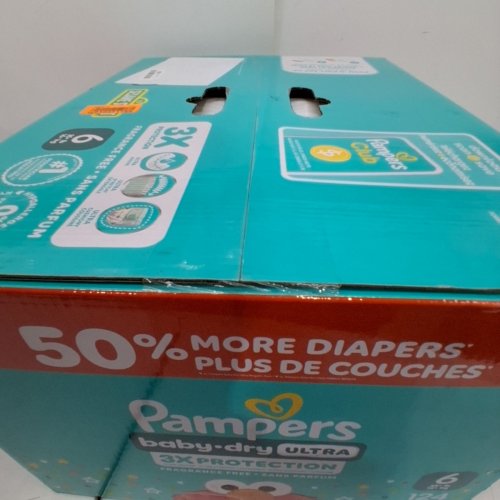 124PK PAMPERS BABY DRY ULTRA 3X PROTECTION -SIZE 6 image 3