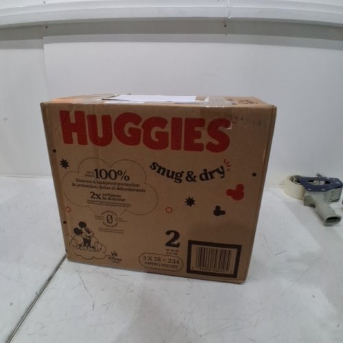 234PK HUGGIES SNUG AND DRY BABY DIAPERS - SIZE 2 (12-18LB) - DISNEY BABY MICKEY MOUSE image 2