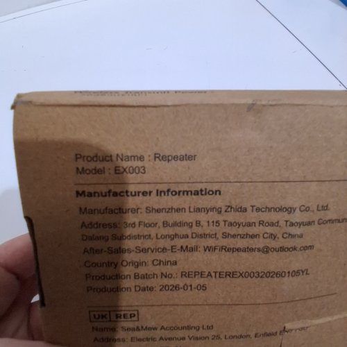 WIRELESS WI-FI REPEATER EXTENDER - 1200MBPS - WHITE (MODEL: EX003) image 2
