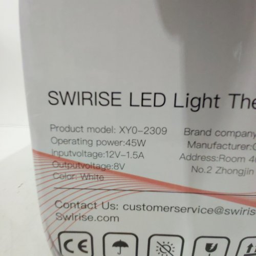 SWIRISE LED LIGHT THERAPY DEVICE WITH 7 WAVELENGTHS TO ADDRESS ALL SKIN CONCERNS - 45W 12V - WHITE/MULTICOLOUR (MODEL: XYO-2309) image 5