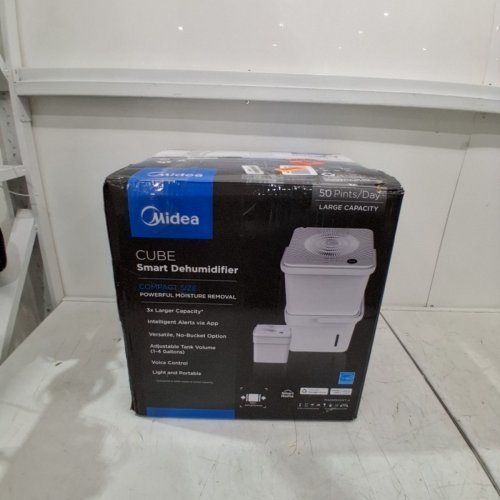 MIDEA CUBE 50 PINT SMART WIFI DEHUMIDIFIER - 4,500 SQ. FT - WHITE (MODEL: MAD50S1QWT) image 11