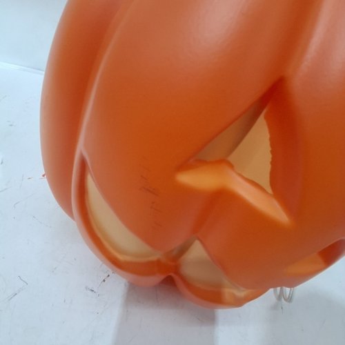 BLOW MOLD ORANGE PUMPKIN STACK LIGHT UP HALLOWEEN DECORATION - 24" - ORANGE image 4