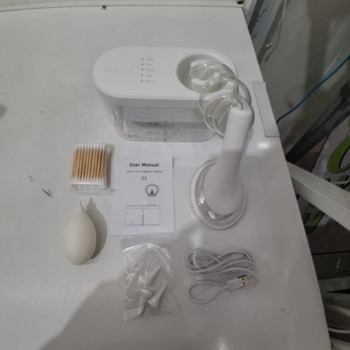 EVAWOOD ELECTRIC EAR IRRIGATION WAX REMOVER CLEANER - WHITE image 3