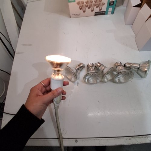6PK PAR20 HALOGEN LIGHT BULBS - 50W 120 V E26 BASE 450 LM 2800 K - WARM LIGHT image 2