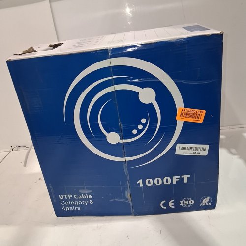 VIVO ETHERNET CABLE CATEGORY 6 UTP CABLE 23 AWG UTP PULL BOX, LAN NETWORK - 1000FT - WHITE - (MODEL: CABLE-V004W) image 6
