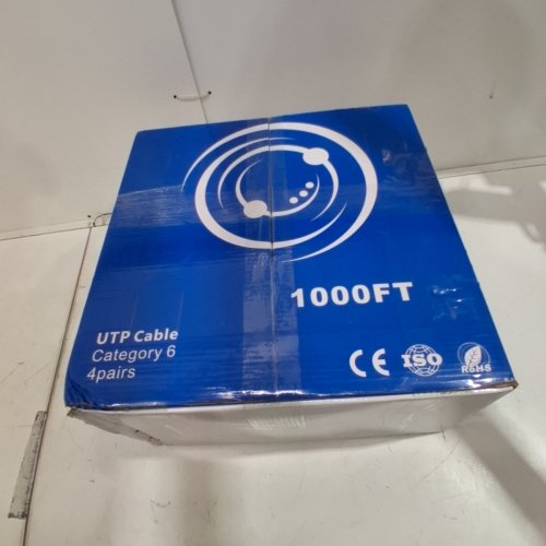 VIVO ETHERNET CABLE CATEGORY 6 UTP CABLE 23 AWG UTP PULL BOX, LAN NETWORK - 1000FT - WHITE - (MODEL: CABLE-V004W) image 7