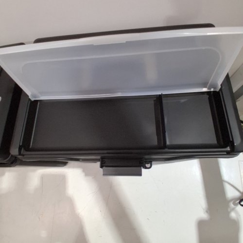 4PK IRIS USA PORTABLE LETTER SIZE FILE ORGANIZER WITH LID - BLACK/CLEAR (MODEL: 586450 / HFB-24E-TOP) image 3