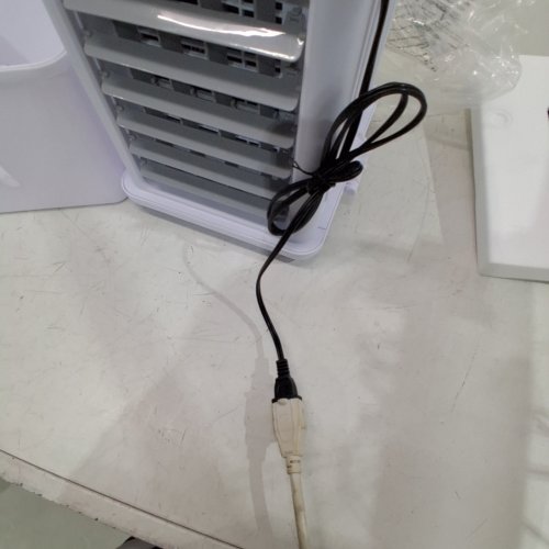 PORTABLE 4-IN-1 AIR CONDITIONER WITH ICEPACKS & 3 SPEEDS- 12L TANK - 65W - WHITE/BLACK (MODEL: GDS-620) image 2