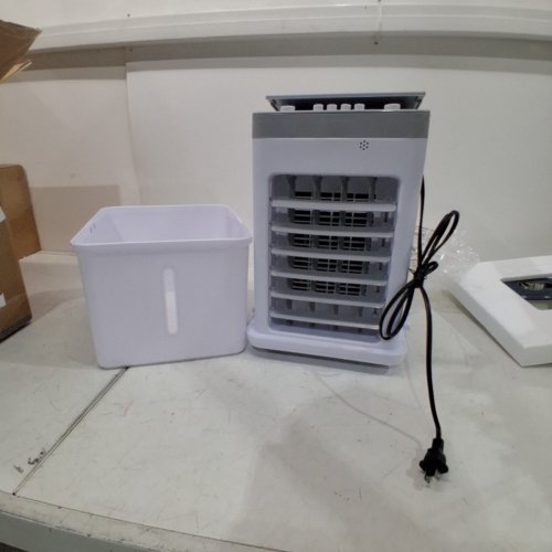 PORTABLE 4-IN-1 AIR CONDITIONER WITH ICEPACKS & 3 SPEEDS- 12L TANK - 65W - WHITE/BLACK (MODEL: GDS-620) image 3
