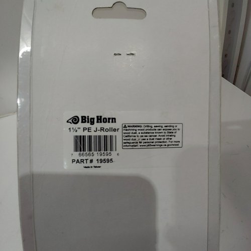 BIG HORN POLYETHYLENE J-ROLLER - 1 1/2" (ITEM: 19595) image 2