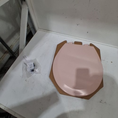 BEMIS SLOW-CLOSE CHURCH/ROUND PLASTIC TOILET SEAT - VENETIAN PINK - (MODEL: 500EC 063) image 2