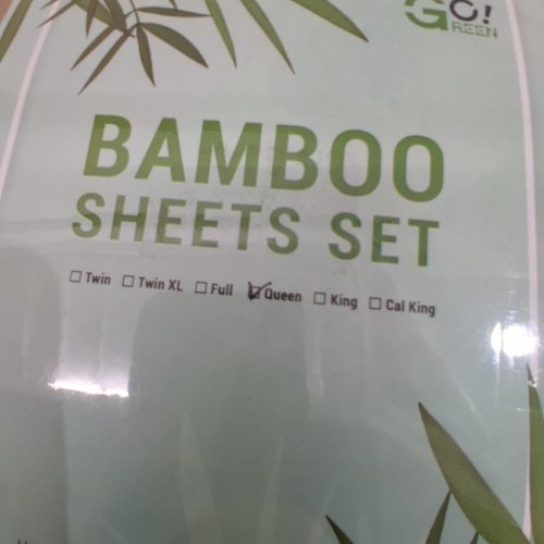 4PC COOL BAMBOO DOUBLE BRUSHED BAMBOO & MICROFIBER SHEET SET - QUEEN - WHITE image 3
